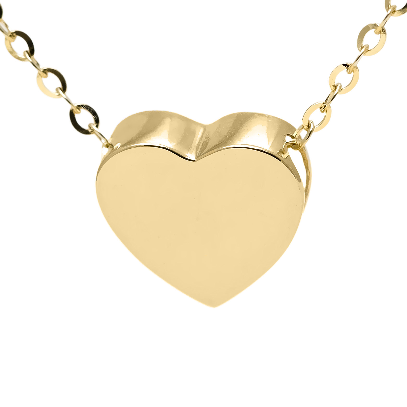 Yellow Gold Heart Gold Necklace  Jackson Jewelers Flowood, MS