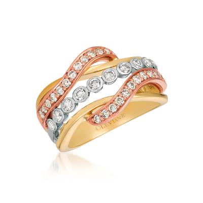 14K Tri Color Gold Ring Storey Jewelers Gonzales, TX