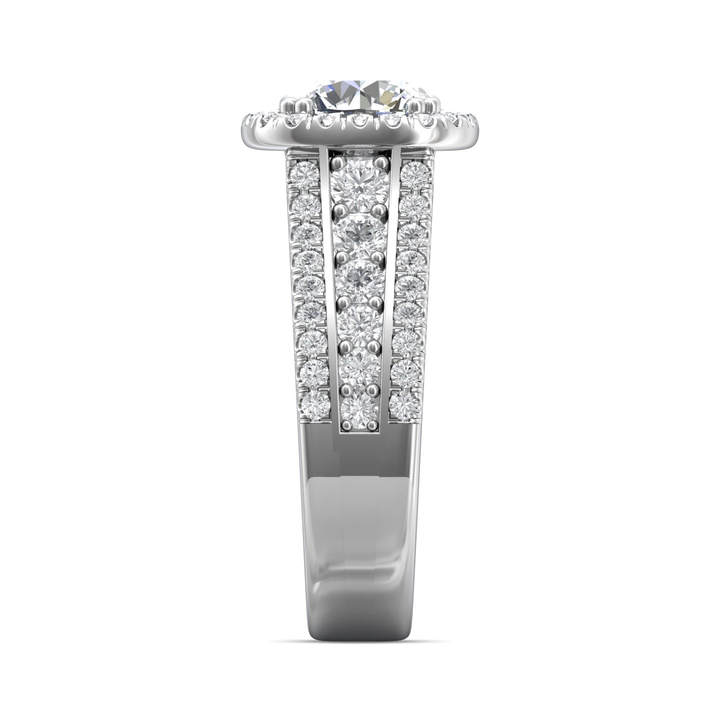 14K White Gold FlyerFit Encore Engagement Ring Image 4 Christopher's Fine Jewelry Pawleys Island, SC
