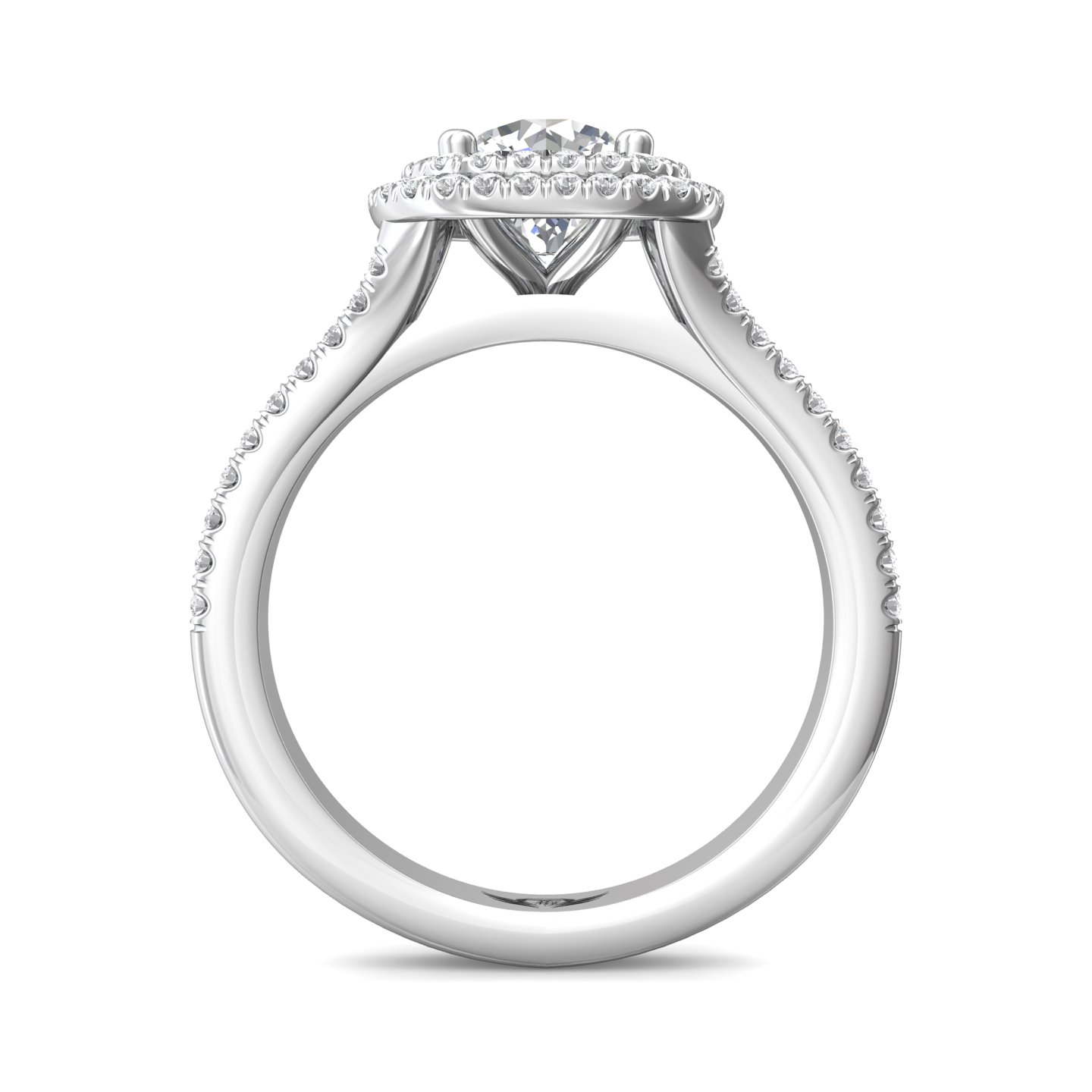 14K White Gold FlyerFit Split Shank Engagement Ring Image 2 Becky Beauchine Kulka Diamonds and Fine Jewelry Okemos, MI