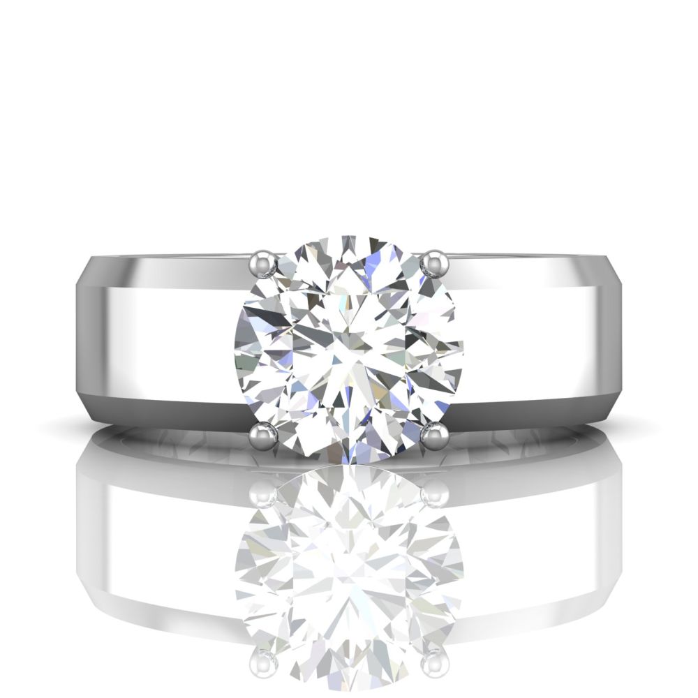 14K White Gold FlyerFit Encore Engagement Ring Christopher's Fine Jewelry Pawleys Island, SC