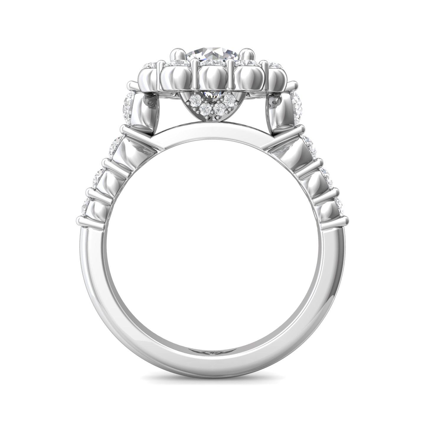 14K White Gold FlyerFit Channel/Shared Prong Engagement Ring Image 2 Becky Beauchine Kulka Diamonds and Fine Jewelry Okemos, MI