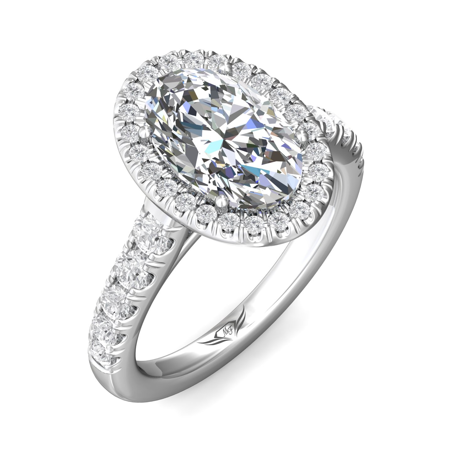 14K White Gold FlyerFit Encore Engagement Ring Image 5 Christopher's Fine Jewelry Pawleys Island, SC