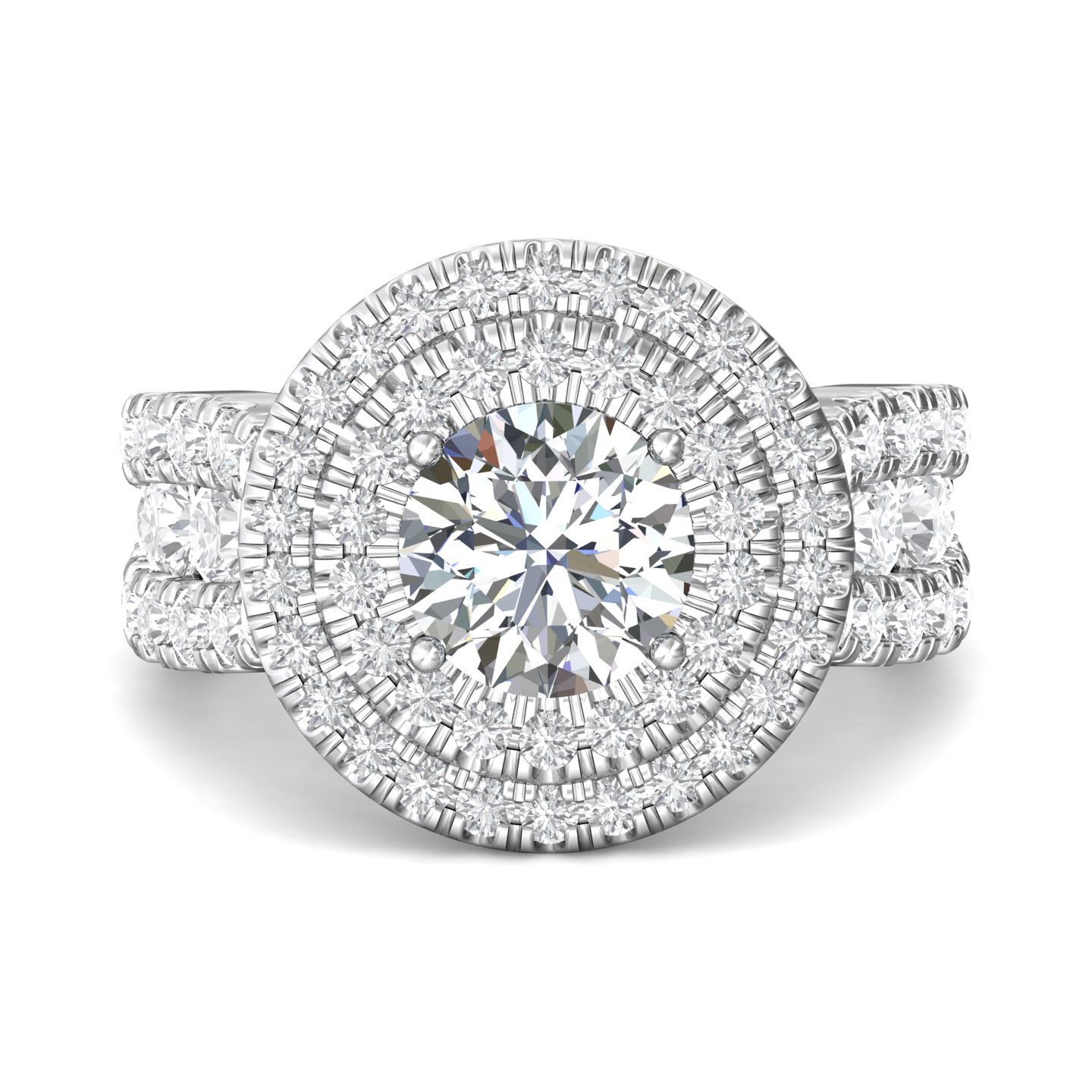 14K White Gold FlyerFit Encore Engagement Ring Becky Beauchine Kulka Diamonds and Fine Jewelry Okemos, MI