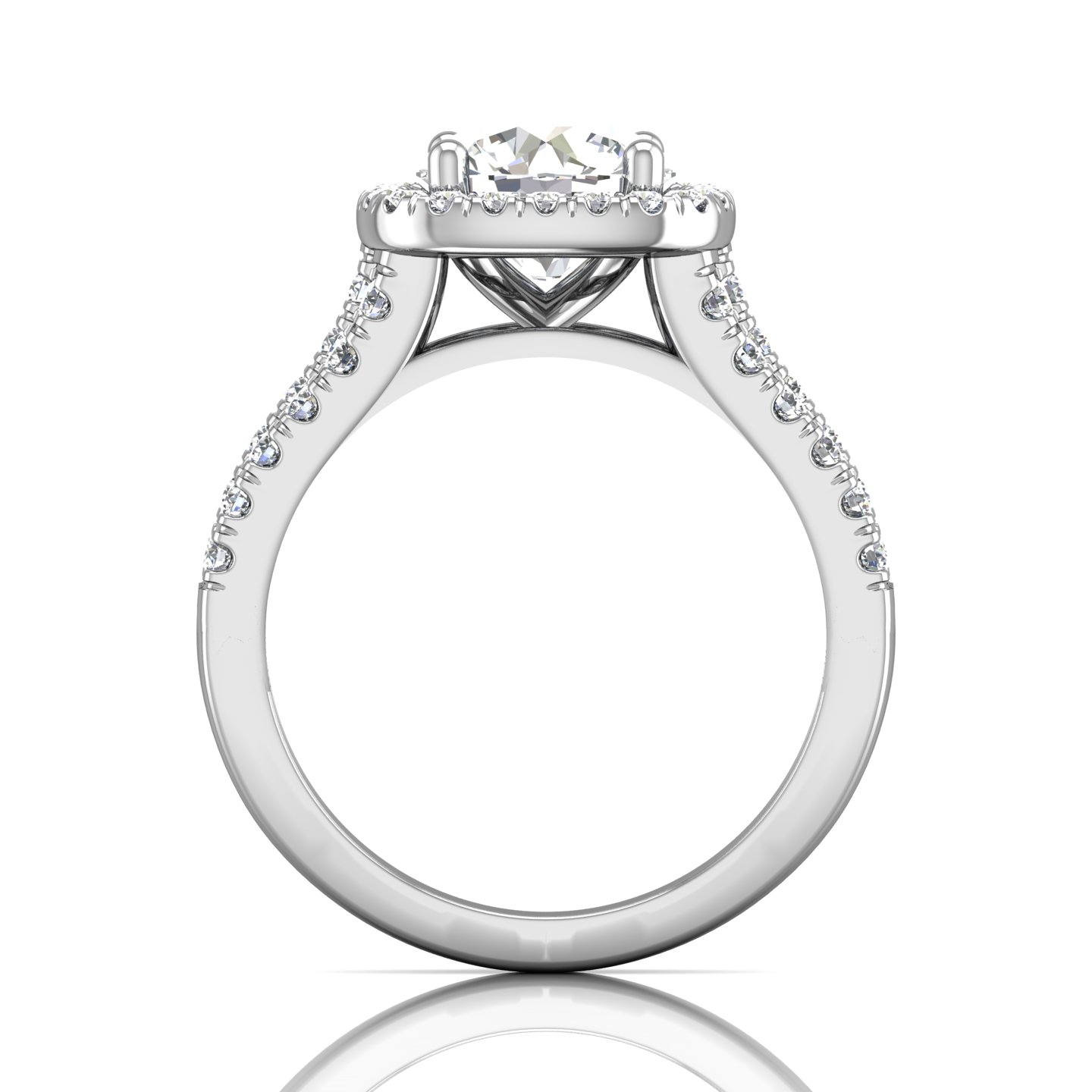 14K White Gold FlyerFit Encore Engagement Ring Image 2 Becky Beauchine Kulka Diamonds and Fine Jewelry Okemos, MI