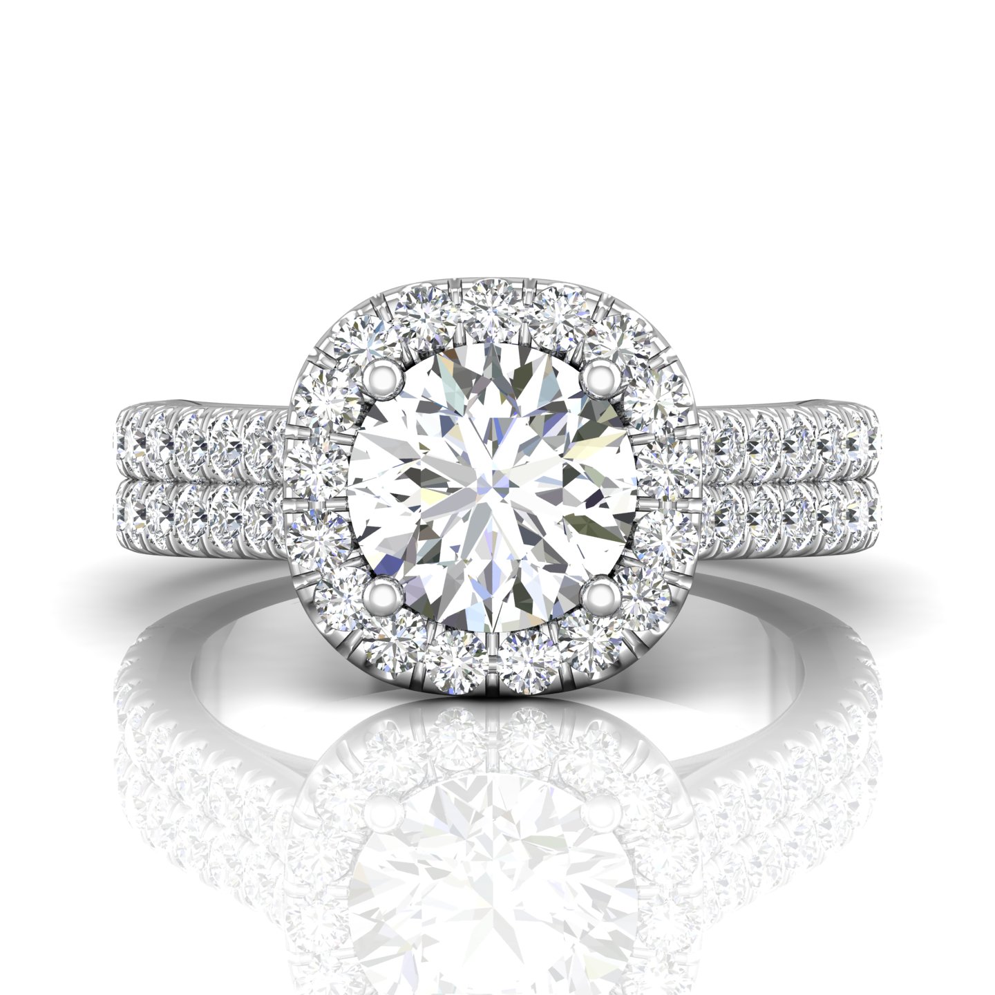 14K White Gold FlyerFit Encore Engagement Ring Becky Beauchine Kulka Diamonds and Fine Jewelry Okemos, MI