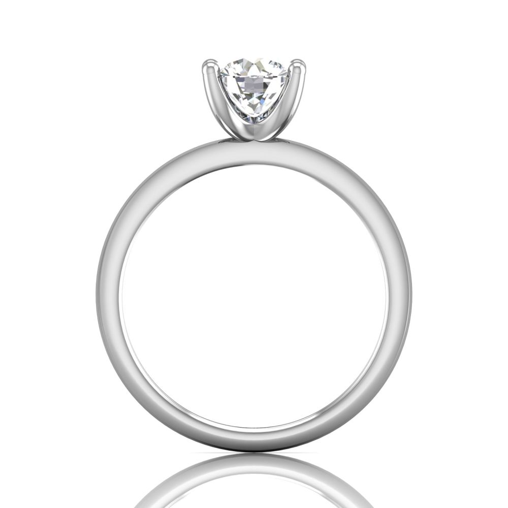 14K White Gold FlyerFit Solitaire Engagement Ring Image 2 Becky Beauchine Kulka Diamonds and Fine Jewelry Okemos, MI