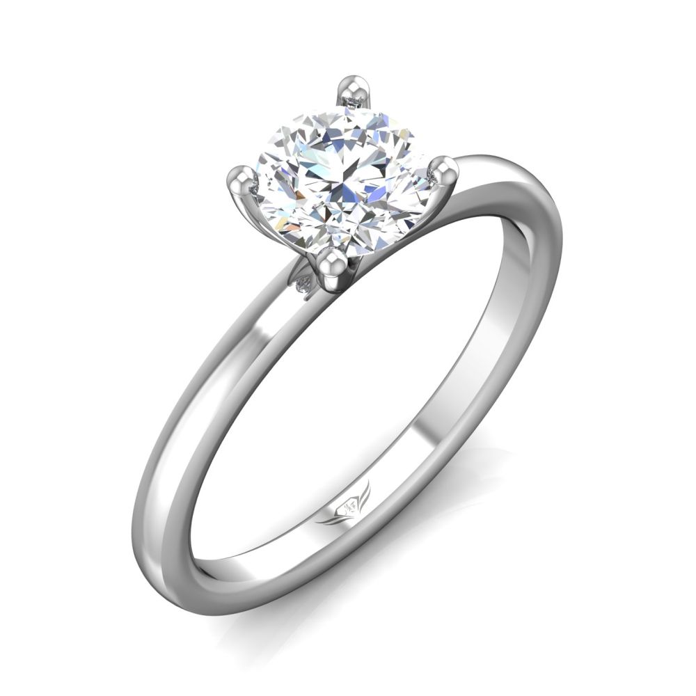14K White Gold FlyerFit Solitaire Engagement Ring Image 5 Christopher's Fine Jewelry Pawleys Island, SC