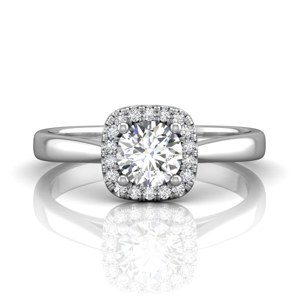 14K White Gold FlyerFit Solitaire Engagement Ring Christopher's Fine Jewelry Pawleys Island, SC