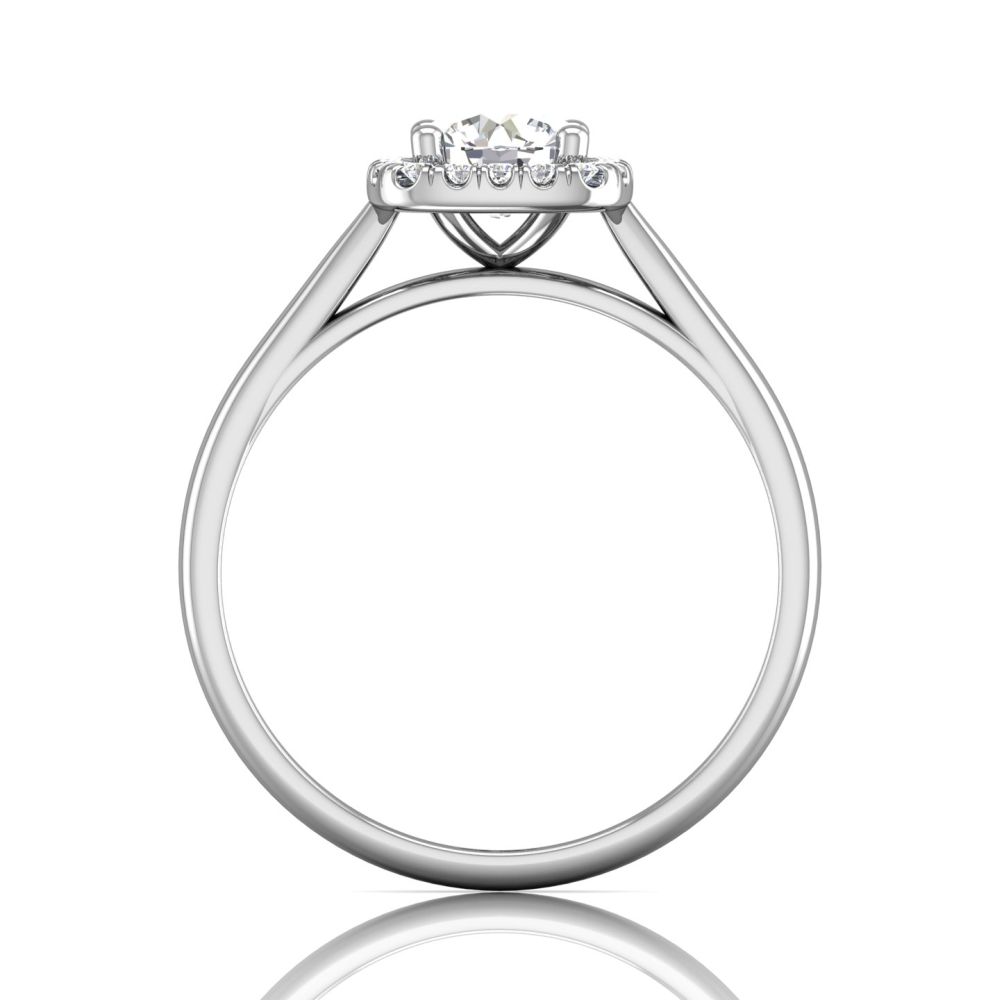 14K White Gold FlyerFit Solitaire Engagement Ring Image 2 Christopher's Fine Jewelry Pawleys Island, SC