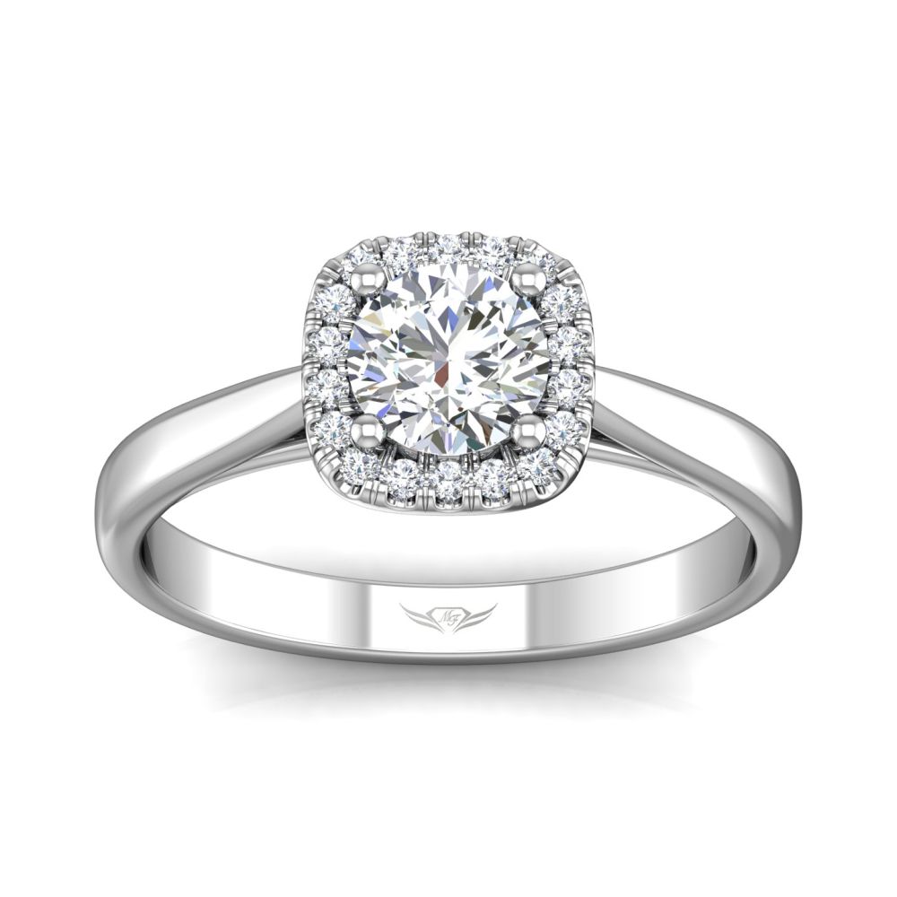 14K White Gold FlyerFit Solitaire Engagement Ring Image 3 Christopher's Fine Jewelry Pawleys Island, SC