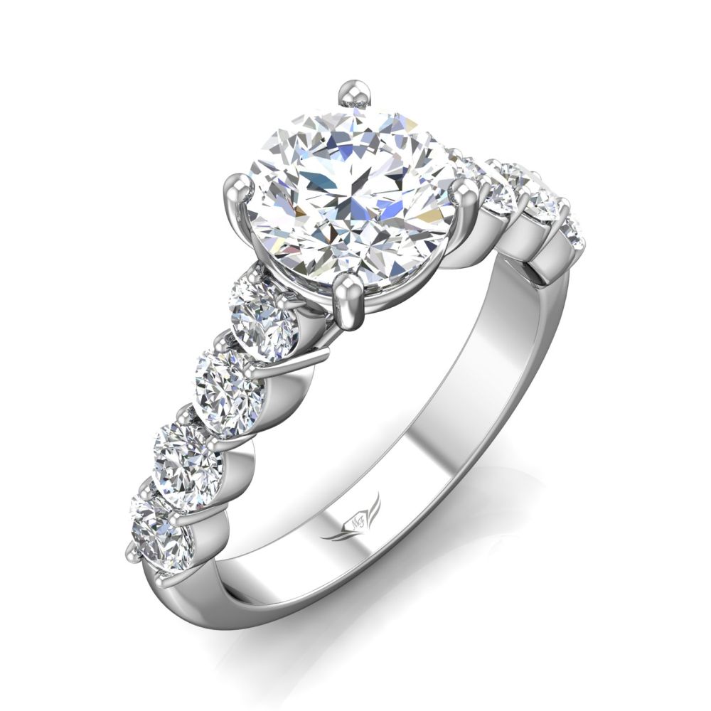 14K White Gold FlyerFit Encore Engagement Ring Image 5 Christopher's Fine Jewelry Pawleys Island, SC