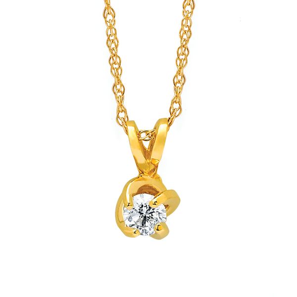 14k Yellow Gold Diamond Pendant Michael's Jewelry Center Dayton, OH