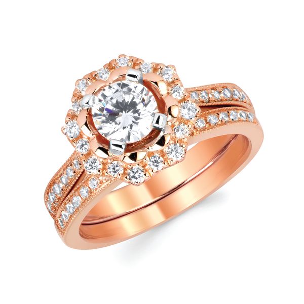14k Rose Gold Semi-mount Ring Beckman Jewelers Inc Ottawa, OH