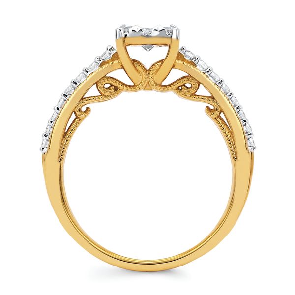 14k Yellow Gold Bridal Set Image 2 Davidson Jewelers East Moline, IL