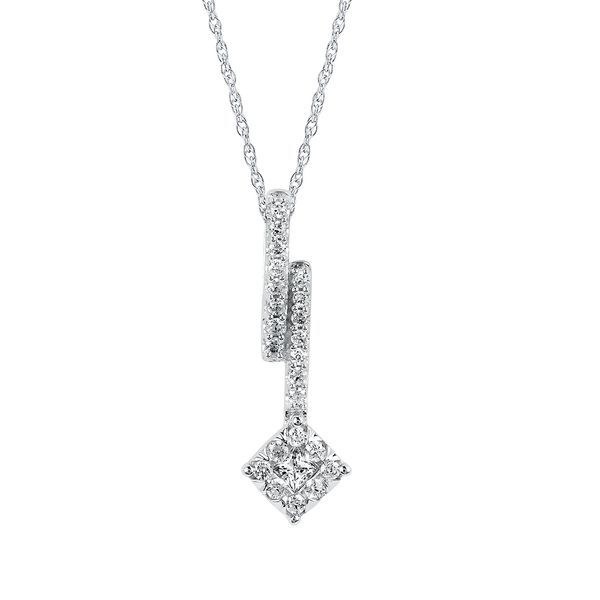 14k White Gold Diamond Pendant Arnold's Jewelry and Gifts Logansport, IN