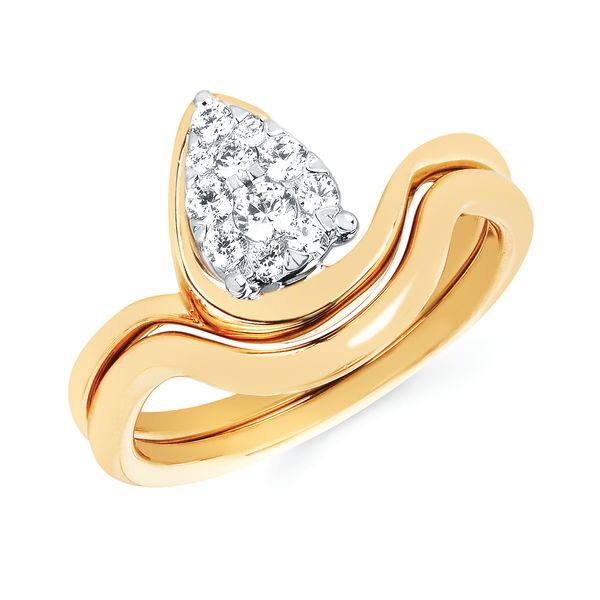 14k Yellow & White Gold Bridal Set Ware's Jewelers Bradenton, FL