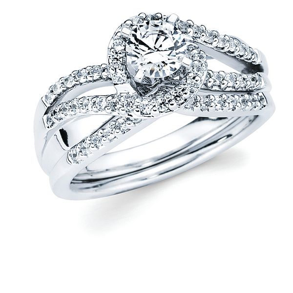 14k White Gold Engagement Ring Brynn Elizabeth Jewelers Ocean Isle Beach, NC
