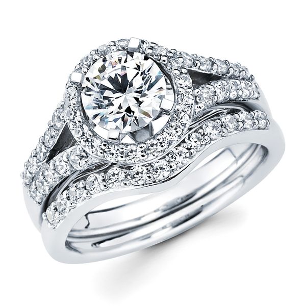 14k White Gold Engagement Ring Jewel Smiths Oklahoma City, OK