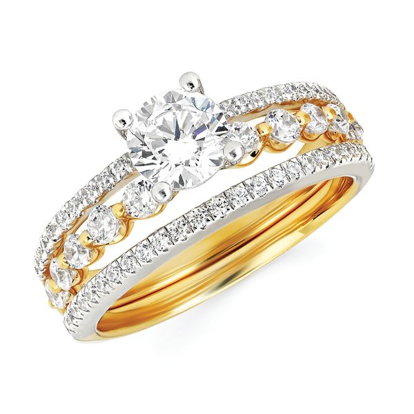 14k Yellow & White Gold Bridal Set Arnold's Jewelry and Gifts Logansport, IN