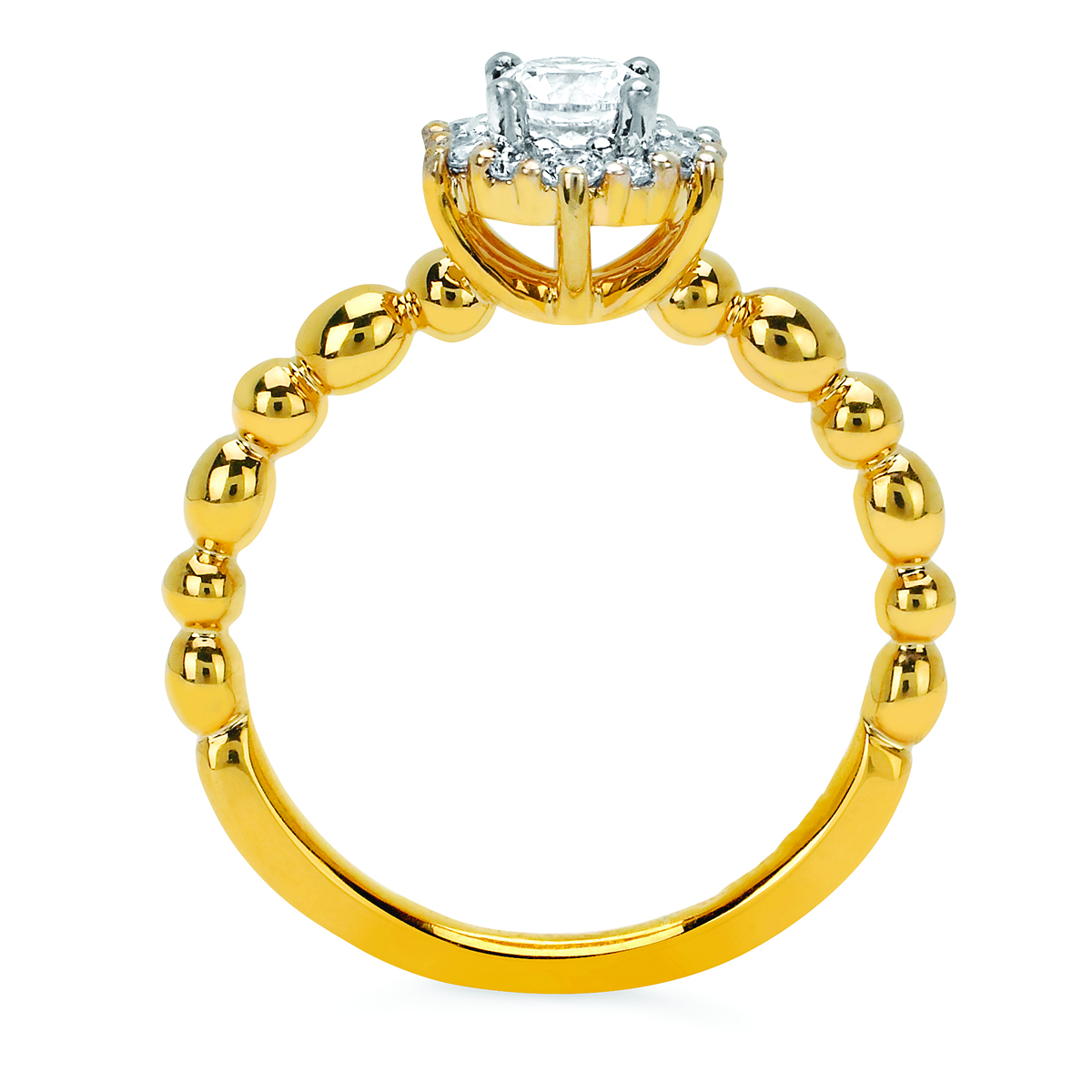 14k Yellow Gold Bridal Set Image 3 Davidson Jewelers East Moline, IL