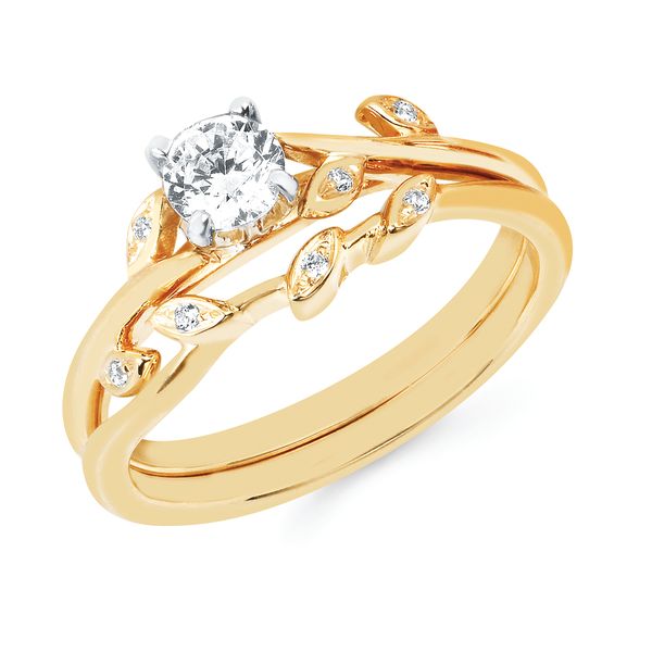 14k Yellow Gold Bridal Set Brynn Elizabeth Jewelers Ocean Isle Beach, NC