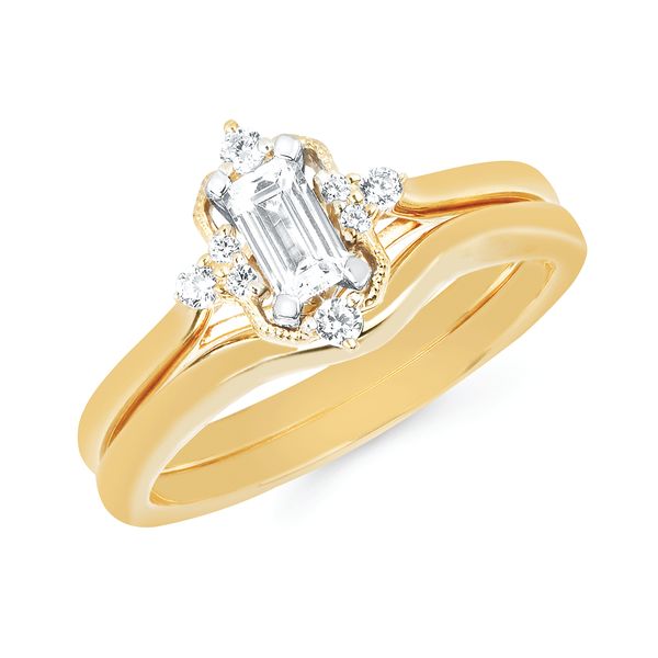 14k Yellow Gold Bridal Set Ware's Jewelers Bradenton, FL