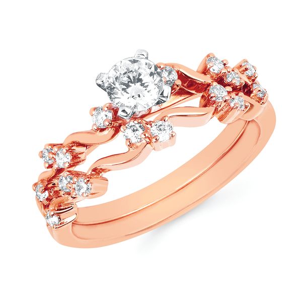 14k Rose Gold Bridal Set Ware's Jewelers Bradenton, FL