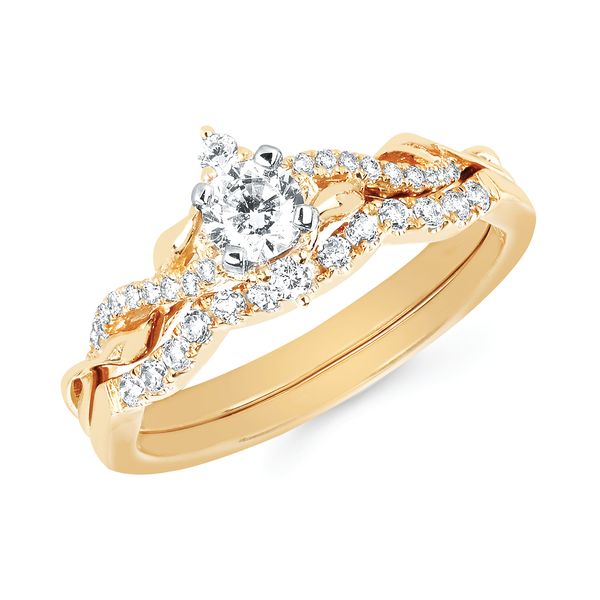 14k Yellow Gold Bridal Set Arthur's Jewelry Bedford, VA