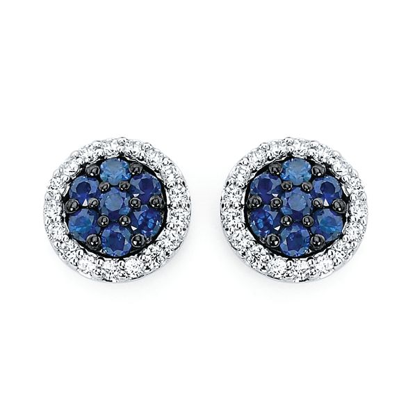 14k White Gold Gemstone Earrings B & L Jewelers Danville, KY