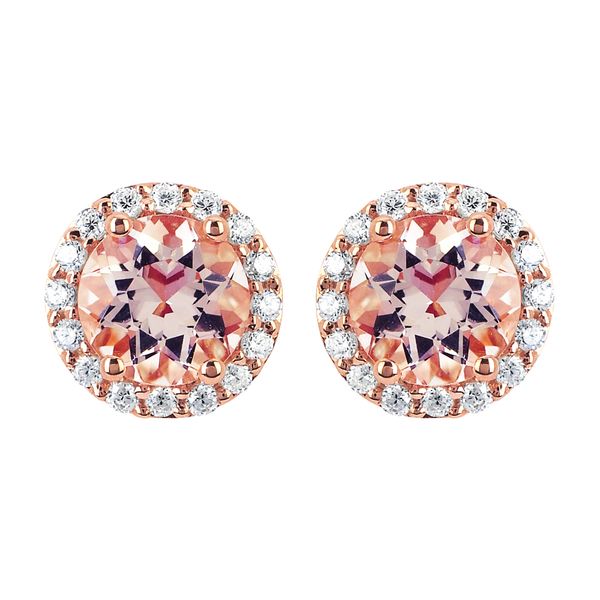 14k Rose Gold Gemstone Earrings Midtown Diamonds Reno, NV