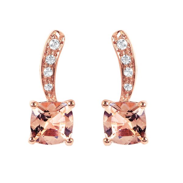 14k Rose Gold Gemstone Earrings Morin Jewelers Southbridge, MA