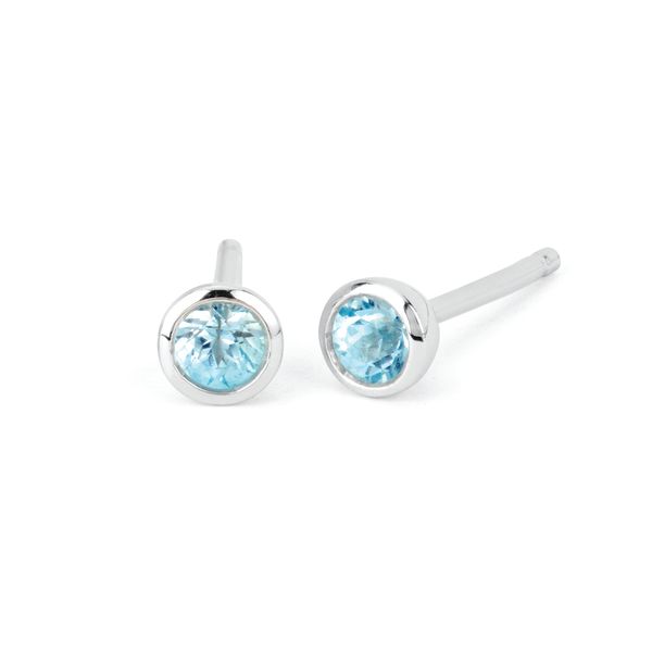 10k White Gold Gemstone Earrings Timmreck & McNicol Jewelers McMinnville, OR