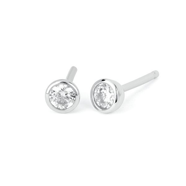 10k White Gold Gemstone Earrings B & L Jewelers Danville, KY