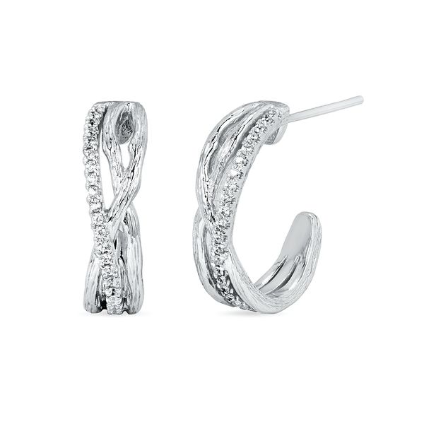 14k White Gold Diamond Earrings Michael's Jewelry Center Dayton, OH