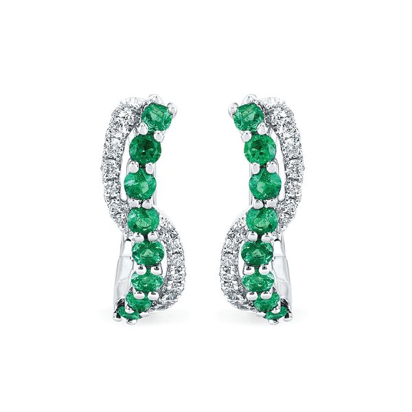 14k White Gold Gemstone Earrings Morin Jewelers Southbridge, MA