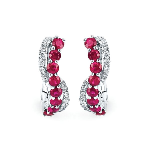 14k White Gold Gemstone Earrings J. Anthony Jewelers Neenah, WI