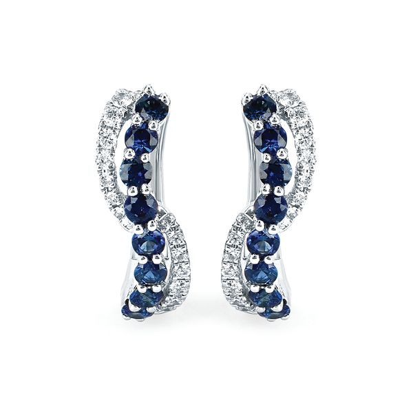14k White Gold Gemstone Earrings Morin Jewelers Southbridge, MA