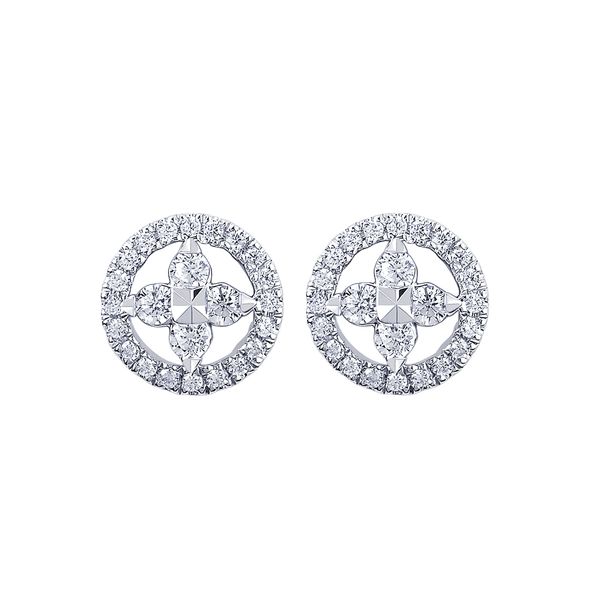 14k White Gold Diamond Earrings Jones Jeweler Celina, OH