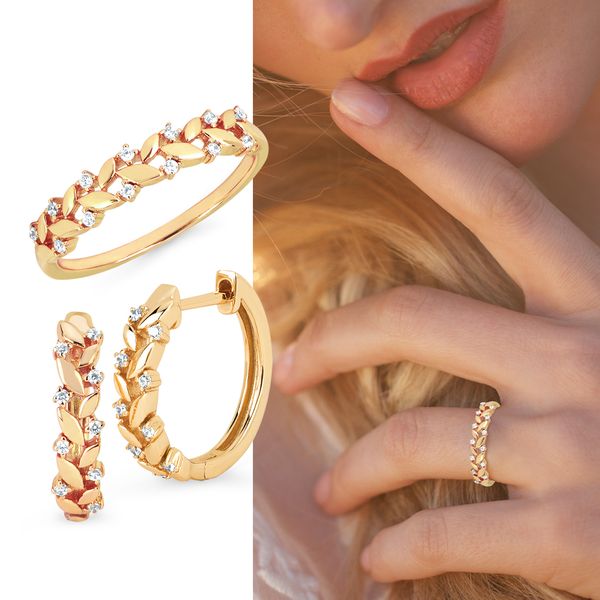 14k Yellow Gold Hoop Earrings Image 2 J. Anthony Jewelers Neenah, WI