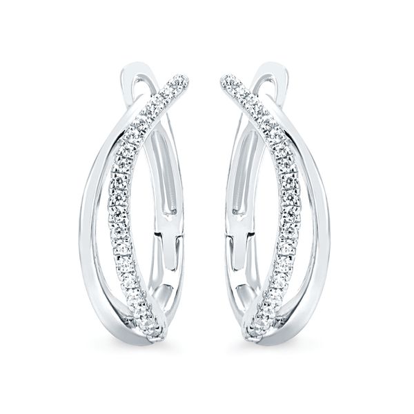 14k White Gold Diamond Earrings Arnold's Jewelry and Gifts Logansport, IN