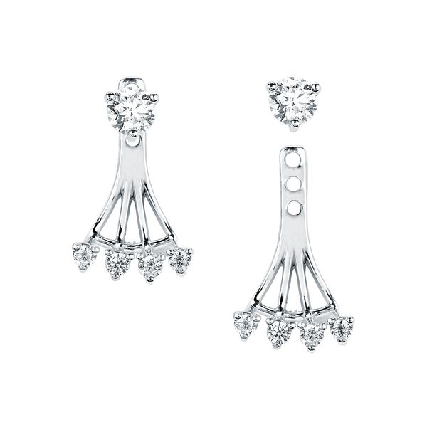 14k White Gold Earring Jackets Michael's Jewelry Center Dayton, OH