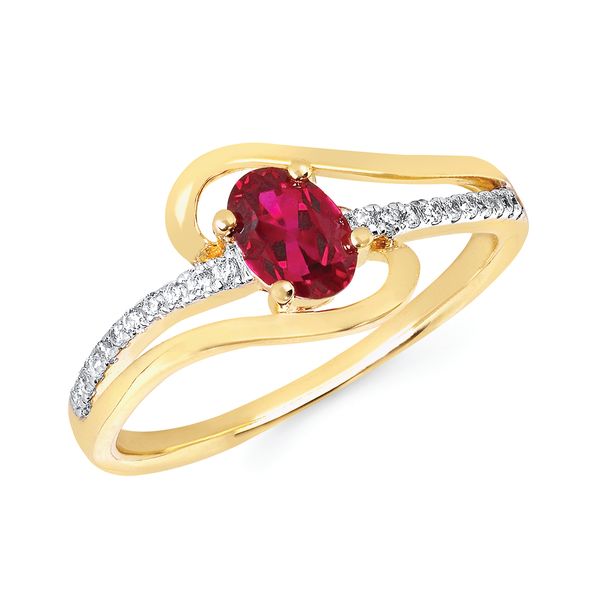 14k Yellow Gold Gemstone Fashion Ring Priddy Jewelers Elizabethtown, KY