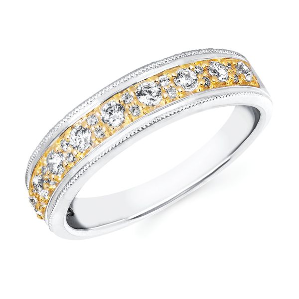 14k White & Yellow Gold Fashion Ring Baker's Fine Jewelry Bryant, AR