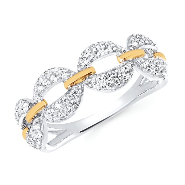 14k White & Yellow Gold Fashion Ring Morin Jewelers Southbridge, MA