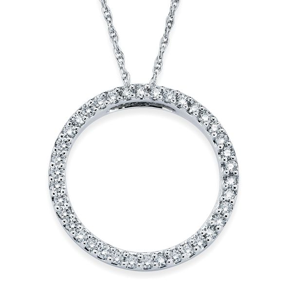 14k White Gold Diamond Pendant Morin Jewelers Southbridge, MA