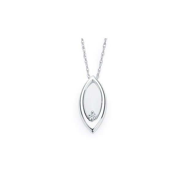 14k White Gold Diamond Pendant Scirto's Jewelry Lockport, NY