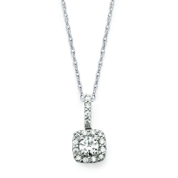 14k White Gold Diamond Pendant McCoy Jewelers Bartlesville, OK