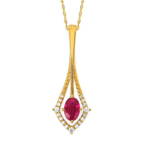14k Yellow Gold Gemstone Pendant Timmreck & McNicol Jewelers McMinnville, OR