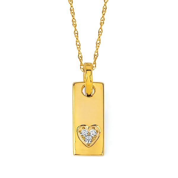 14k Yellow Gold Diamond Pendant Nesemann's Diamond Center Plymouth, WI